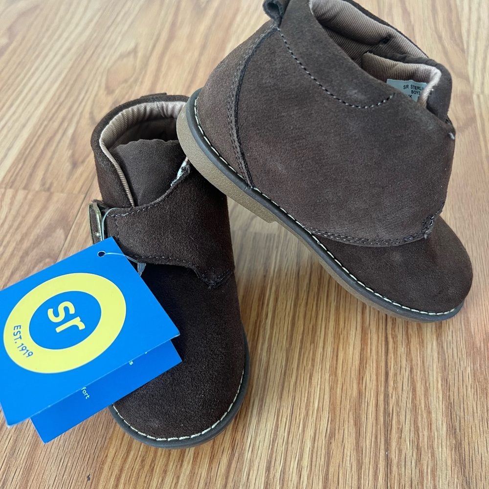 STRIDE RITE Sterling Boots Brown Toddler Size 8.5